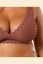 ETAM - חזיית תחרה ללא ריפוד JADE D שוקולד - MASHBIR//365