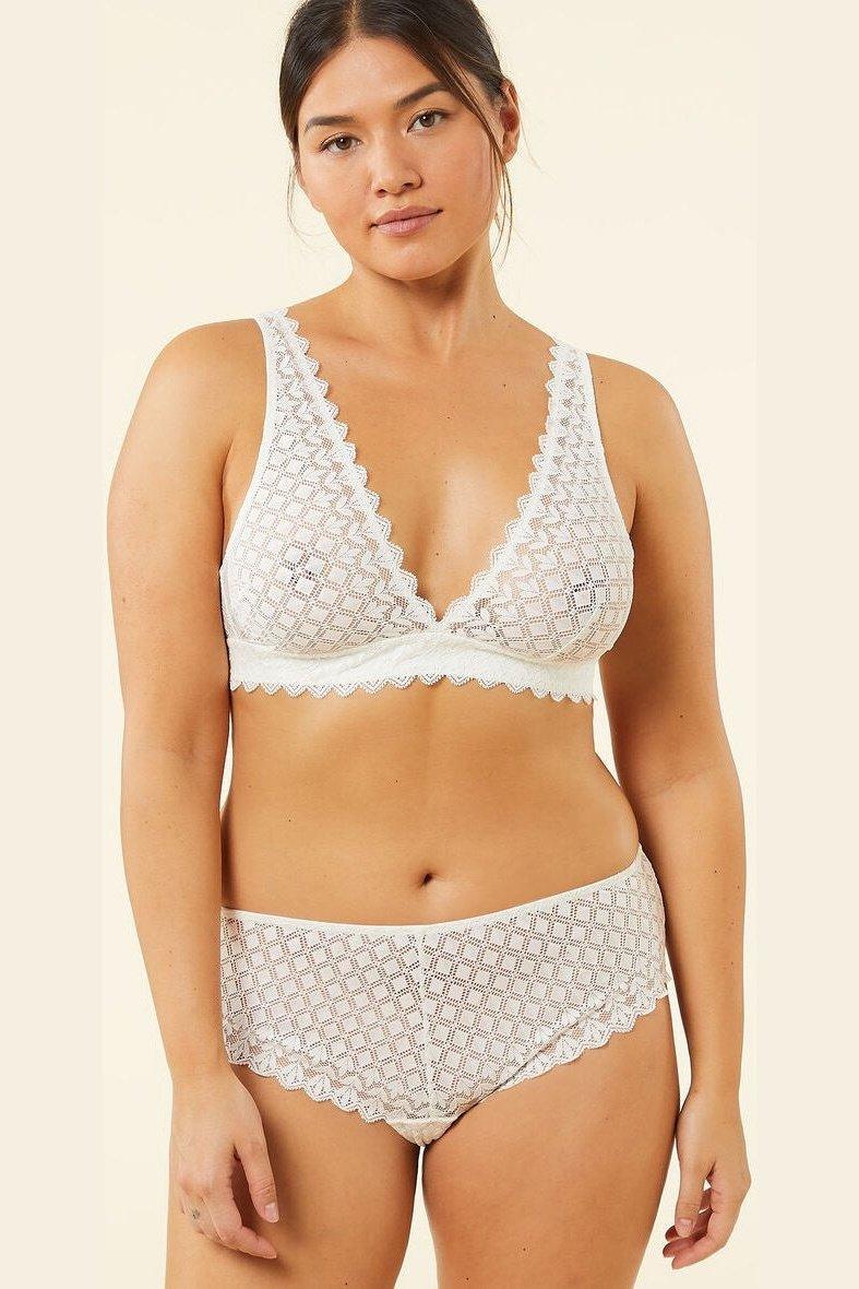 ETAM - חזיית תחרה ללא ריפוד JADE קרם - MASHBIR//365