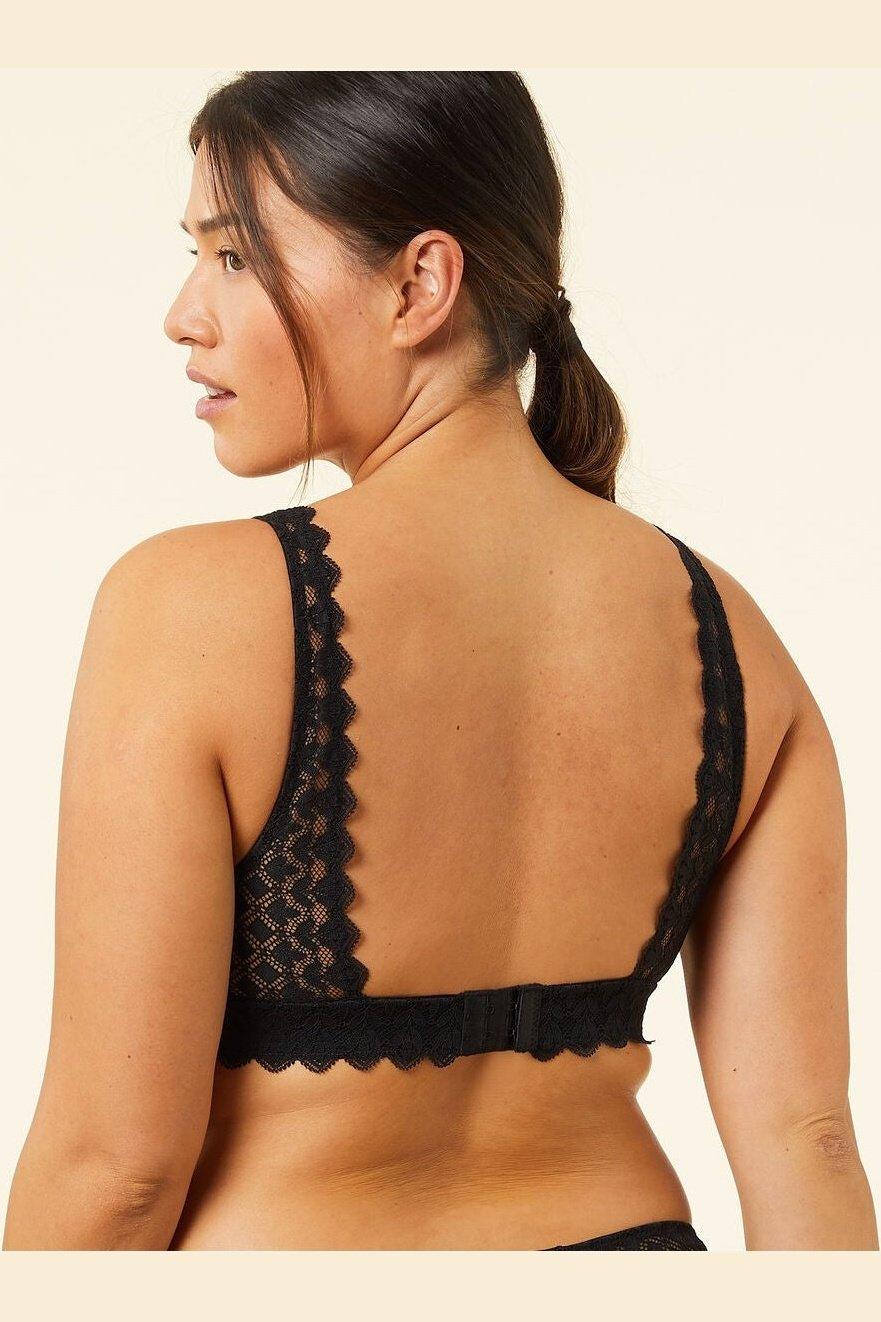 ETAM - חזיית תחרה ללא ריפוד JADE שחורה - MASHBIR//365