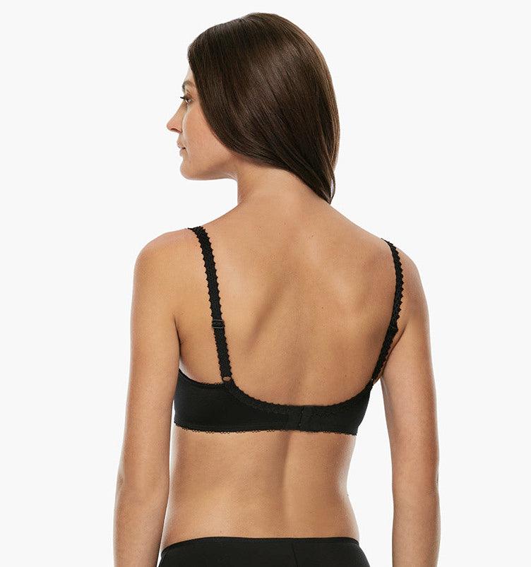 LOVABLE - חזיית תחרה ללא ריפוד לחזה גדול בצבע שחור - MASHBIR//365