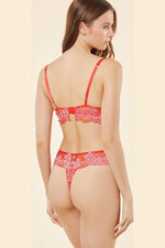 ETAM - חזיית תחרה ללא ריפוד SOMPTUEUSE BALCONNET אדומה - MASHBIR//365