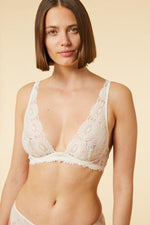 ETAM - חזיית תחרה ללא ריפוד SUNFLOWER בצבע לבן - MASHBIR//365