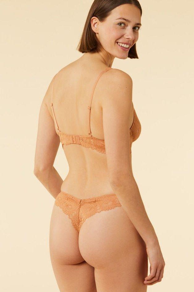 ETAM - חזיית תחרה ללא ריפוד SUNFLOWER ניוד - MASHBIR//365