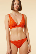 ETAM - חזיית תחרה ללא ריפוד SUNFLOWER כתום - MASHBIR//365