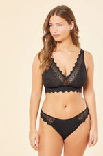 ETAM - חזיית תחרה משולשים ARTISTE D-E שחור - MASHBIR//365