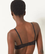 ETAM - חזיית תחרה משולשים בריפוד קל IDOLE בצבע שחור - MASHBIR//365