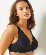 ETAM - חזיית תחרה משולשים בריפוד קל IDOLE בצבע שחור - MASHBIR//365