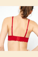 ETAM - חזיית תחרה משולשים CHERIE CHERIE אדומה - MASHBIR//365