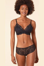 ETAM - חזיית תחרה משולשים ENIGME שחורה - MASHBIR//365