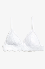 ETAM - חזיית תחרה משולשים IDOLE בצבע לבן - MASHBIR//365