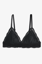 ETAM - חזיית תחרה משולשים IDOLE בצבע שחור - MASHBIR//365