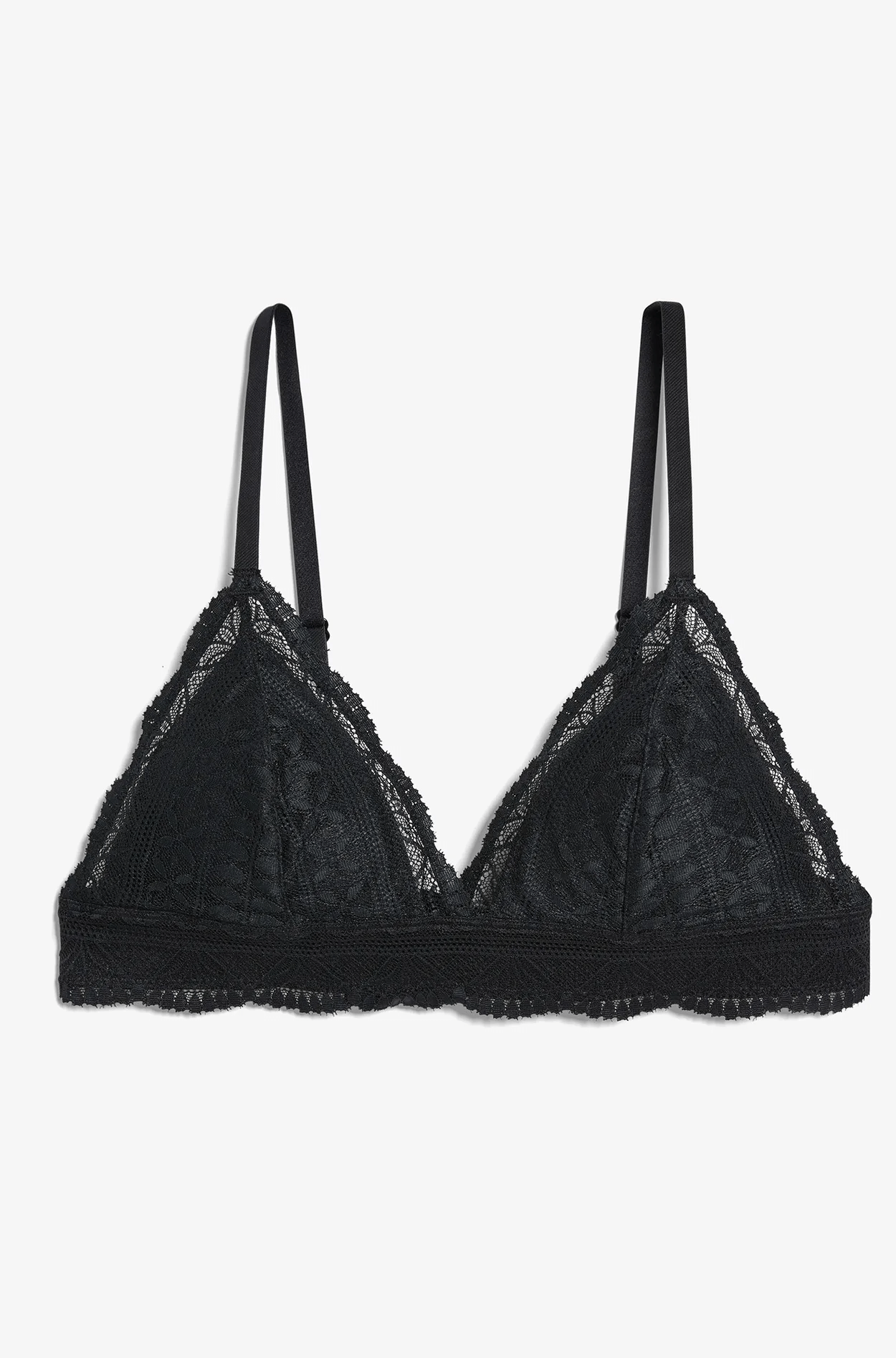 ETAM - חזיית תחרה משולשים IDOLE בצבע שחור - MASHBIR//365