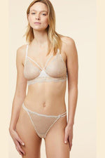 ETAM - חזיית תחרה משולשים KARAT קרם - MASHBIR//365