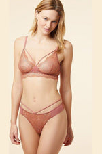 ETAM - חזיית תחרה משולשים KARAT כתום אפרסק - MASHBIR//365