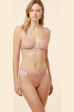 ETAM - חזיית תחרה משולשים KARAT ורוד בהיר - MASHBIR//365