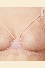 ETAM - חזיית תחרה משולשים KARAT ורוד בהיר - MASHBIR//365