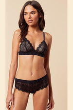 ETAM - חזיית תחרה משולשים SKY שחורה - MASHBIR//365