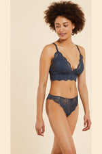 ETAM - חזיית תחרה משולשים SUCCESS אפור כהה - MASHBIR//365