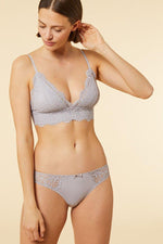 ETAM - חזיית תחרה משולשים SUCCESS סגול בהיר - MASHBIR//365