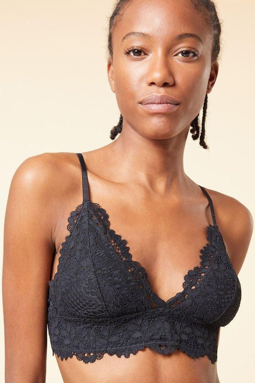 ETAM - חזיית תחרה משולשים SUCCESS שחורה - MASHBIR//365