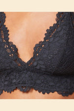 ETAM - חזיית תחרה משולשים SUCCESS שחורה - MASHBIR//365