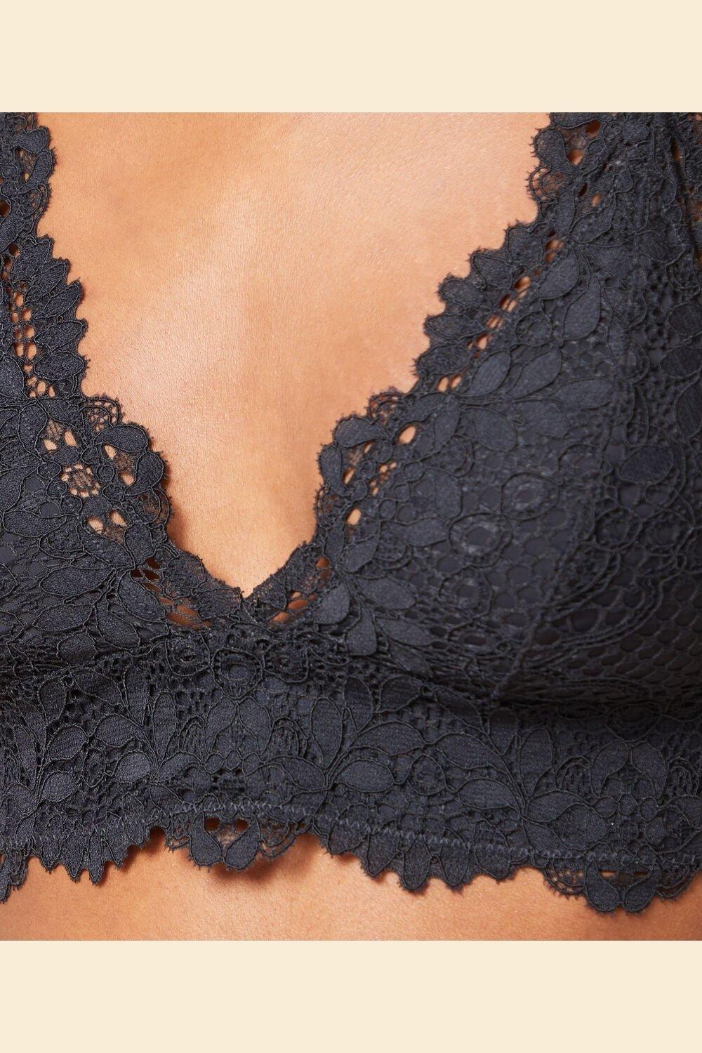 ETAM - חזיית תחרה משולשים SUCCESS שחורה - MASHBIR//365