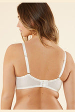 ETAM - חזיית טול משולב רקמה בריפוד קל ETERNELLE קרם - MASHBIR//365