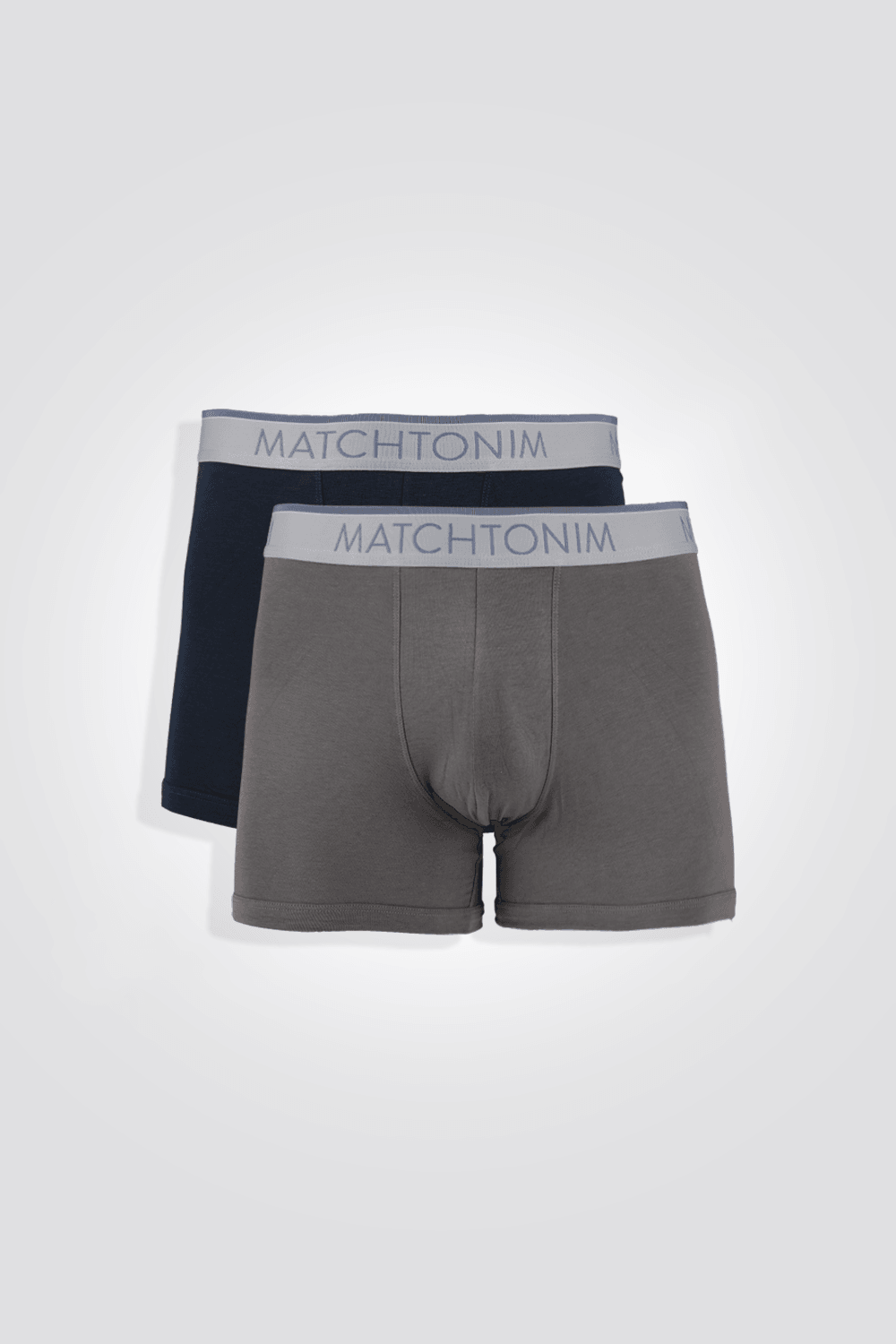 DELTA - זוג בוקסרים לגבר בצבע נייבי ואפור - MASHBIR//365