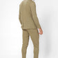 DELTA - זוג חולצות פלנל צווארון וי בצבע זית - MASHBIR//365 - 2