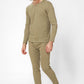 DELTA - זוג חולצות פלנל צווארון וי בצבע זית - MASHBIR//365 - 3