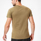 DELTA - זוג חולצות טי צווארון וי Matchtonim cool cotton ירוק זית - MASHBIR//365 - 2