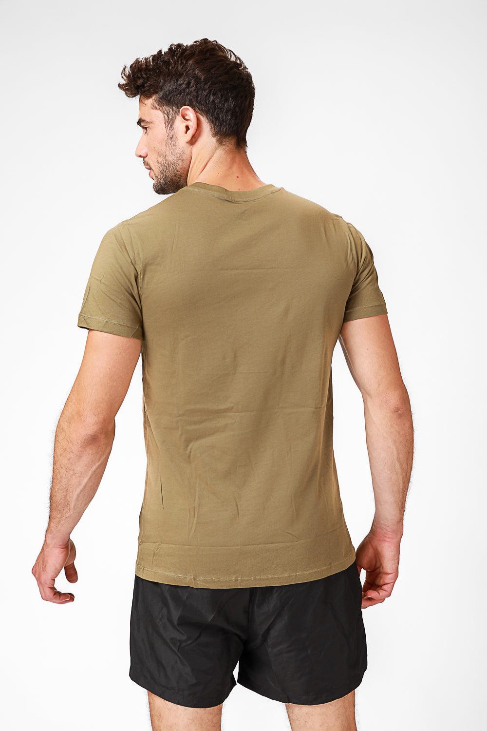 DELTA - זוג חולצות טי צווארון וי Matchtonim cool cotton ירוק זית - MASHBIR//365