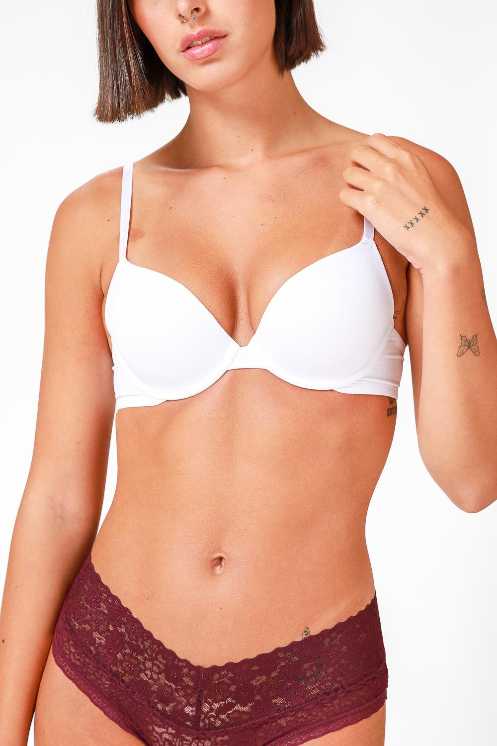 EMMA K - זוג חזיות בייסיק ריפוד קל בצבע שחור ולבן - MASHBIR//365