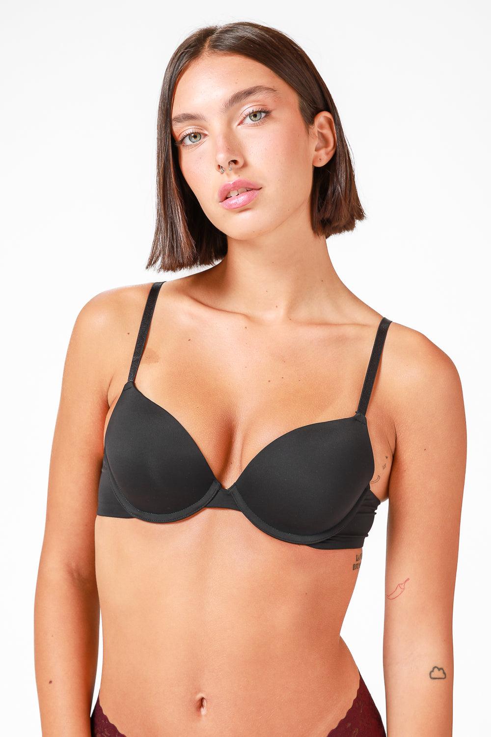 EMMA K - זוג חזיות בייסיק ריפוד קל בצבע שחור ולבן - MASHBIR//365