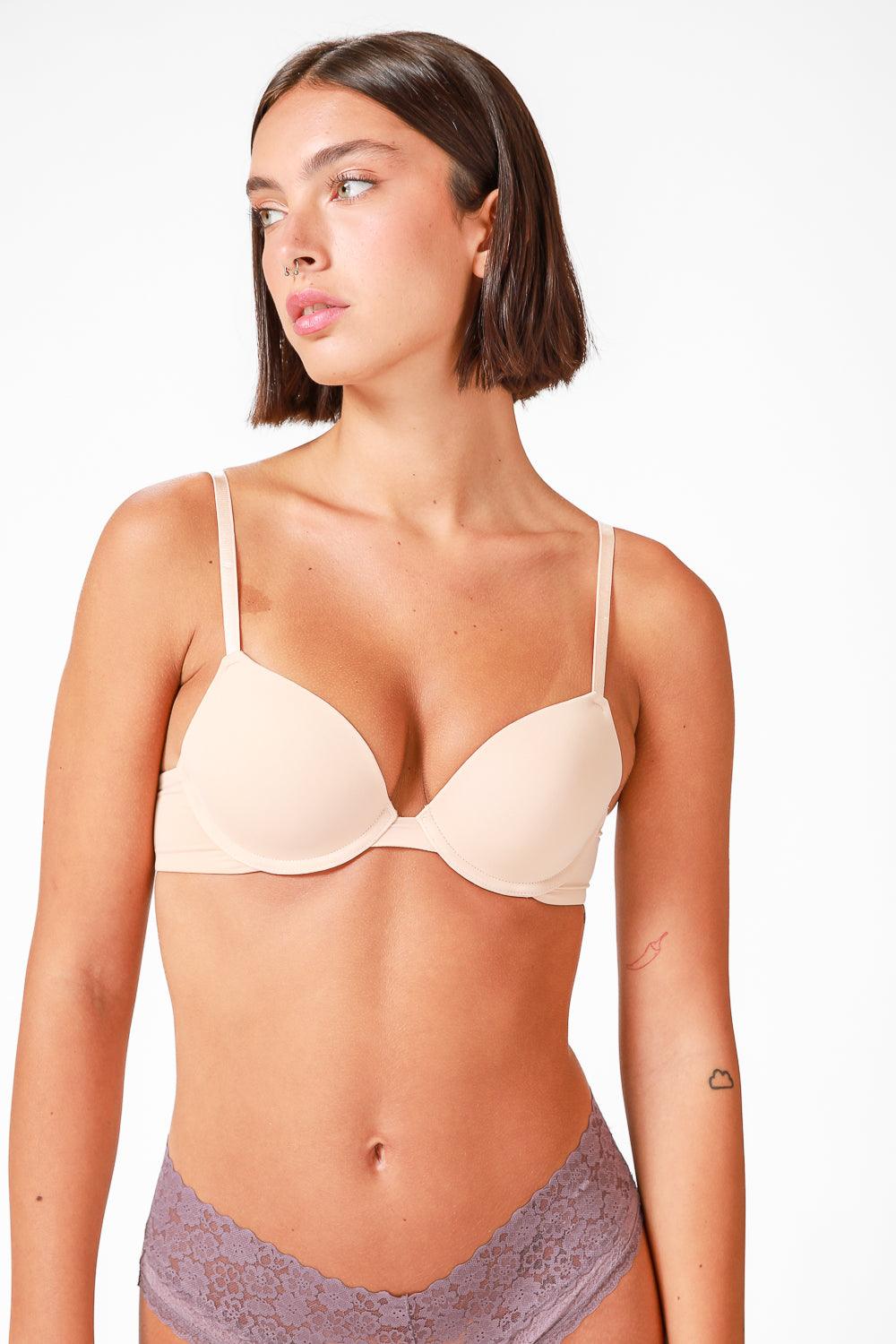 EMMA K - זוג חזיות בייסיק ריפוד קל בצבע שחור וניוד - MASHBIR//365