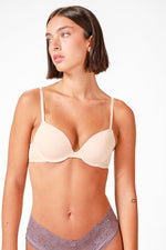 EMMA K - זוג חזיות בייסיק ריפוד קל בצבע שחור וניוד - MASHBIR//365