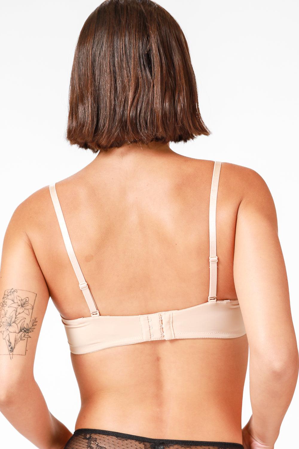 EMMA K - זוג חזיות סטרפלס בצבע שחור וניוד - MASHBIR//365